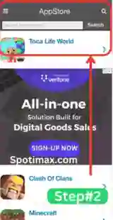 Screen shot of How to download and Install spotify plus plus ipa using tweakbox step 2