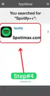 Screen shot of How to download and Install spotify plus plus ipa using tweakbox step 4