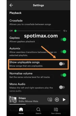 I took a screenshot to show the user that this choose any unplayable song feature exists in real