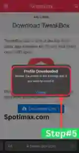 screenshot of how to download and tweak box in iphone step 3