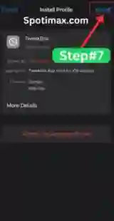 screenshot of how to download and tweak box in iphone step 5