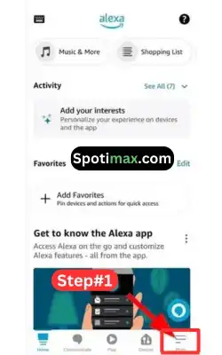how to connect spotify to alexa step 1