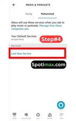 how to connect spotify to alexa step 4