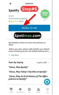 how to connect spotify to alexa step 6