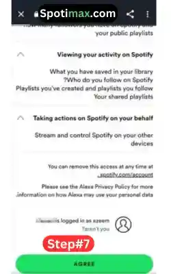 how to connect spotify to alexa step 7