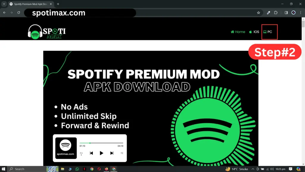 How to download & Install Spotify Premium for Pc step 2 (spotimax.com)