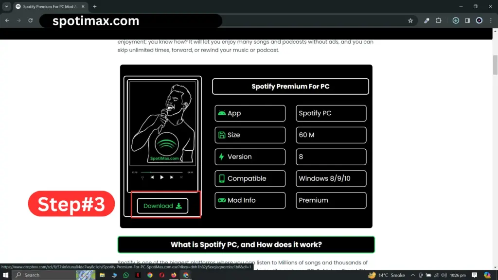 How to download & Install Spotify Premium for Pc step 3 (spotimax.com)