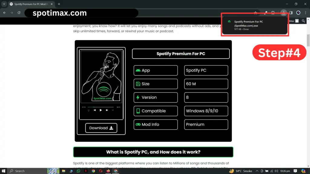 How to download & Install Spotify Premium for Pc step 4 (spotimax.com)