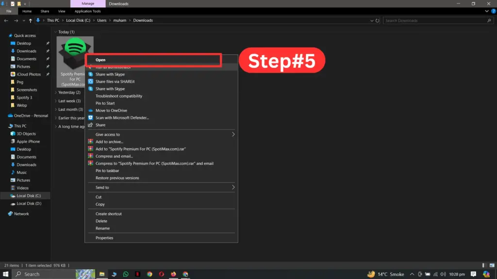 How to download & Install Spotify Premium for Pc step 5 (spotimax.com)