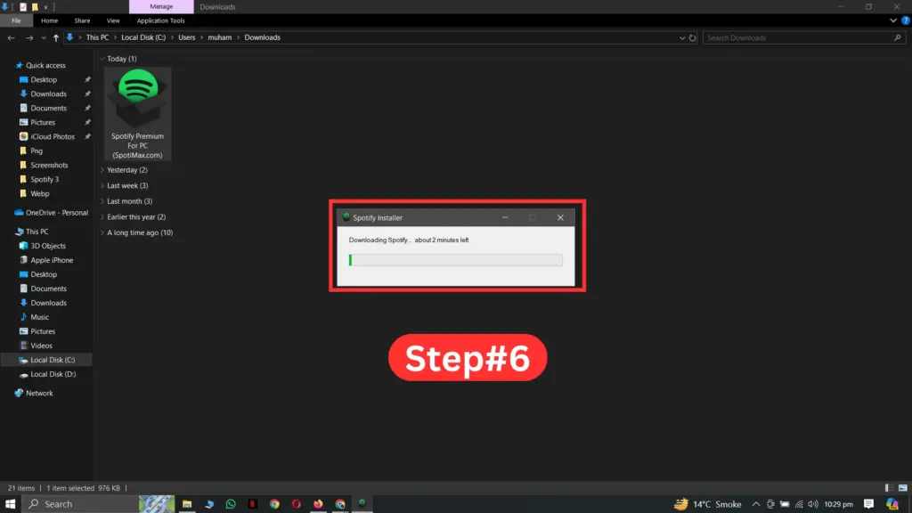 How to download & Install Spotify Premium for Pc step 6 (spotimax.com)