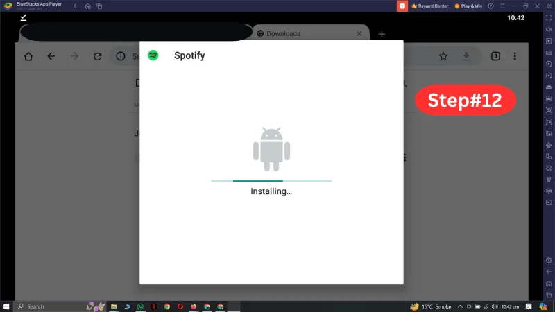 screenshots of How to download and install Spotify premium mod apk or spotfy premium for pc in bluestacks pc step#12