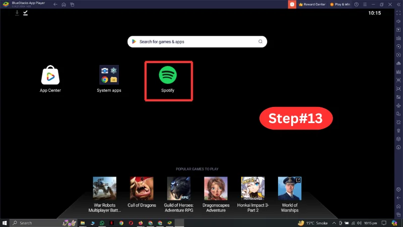 screenshots of How to download and install Spotify premium mod apk or spotfy premium for pc in bluestacks pc step#13
