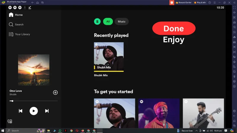 screenshots of How to download and install Spotify premium mod apk or spotfy premium for pc in bluestacks pc step#14