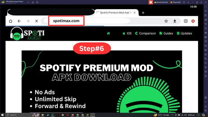screenshots of How to download and install Spotify premium mod apk or spotfy premium for pc in bluestacks pc step#6