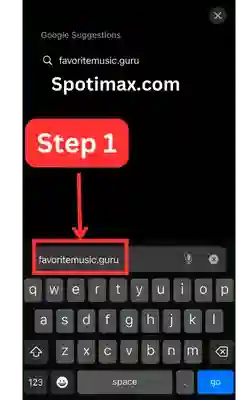 screenshot of How to find top tracks and artists using favorite music guru step 1
