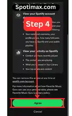 screenshot of How to find top tracks and artists using favorite music guru step 4