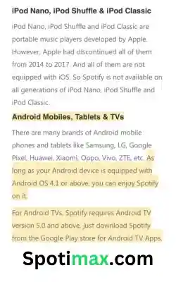 Spotify supported devices 2