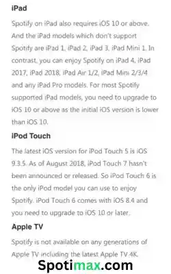 Devices which supports Spotify app 3
