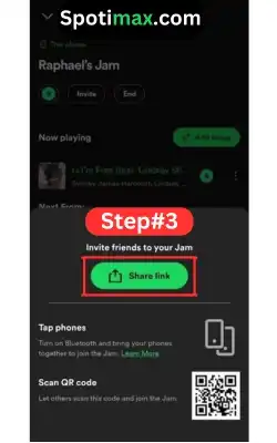 screenshot of how to listen to spotify with friends step 3