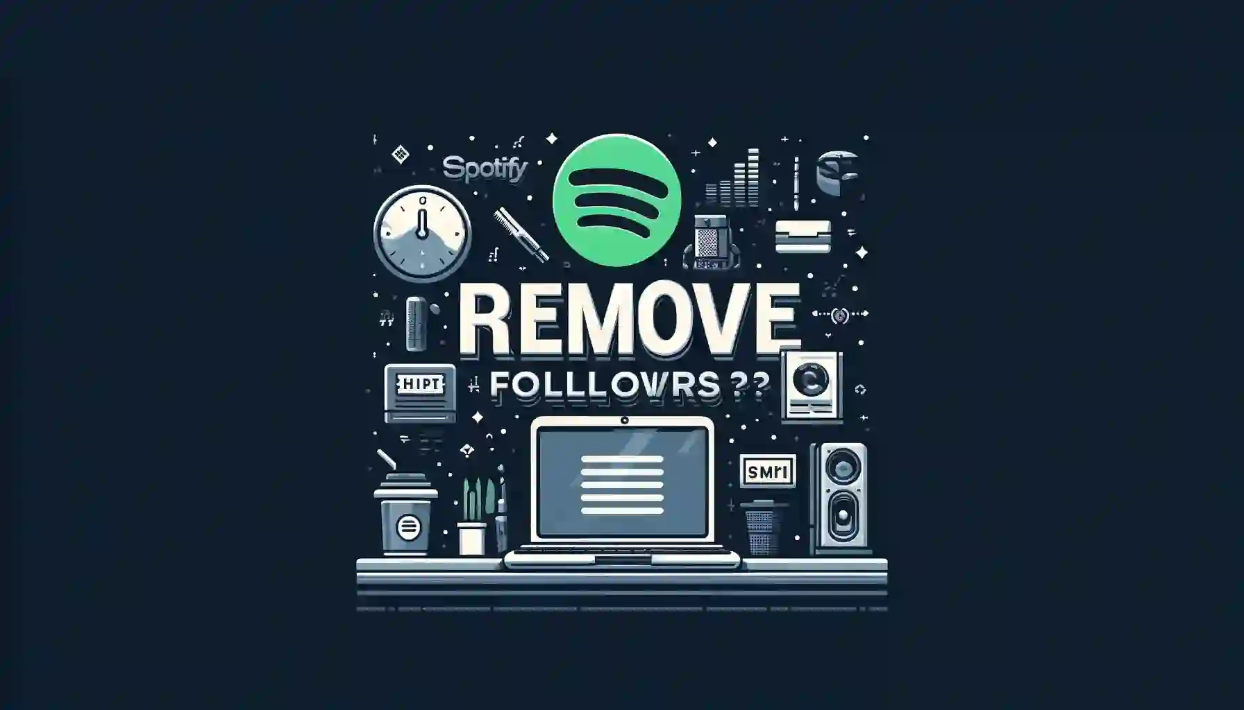 How to remove followers on spotify featured image with unique logo and graphics