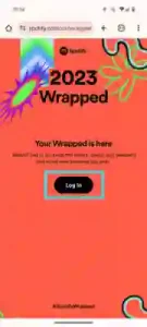 How to see spotify wrapped on web browser step 2