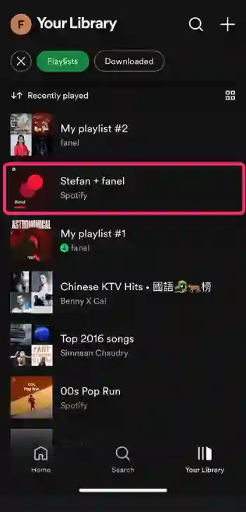 how to add friends to spotify blend playlist step 2