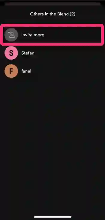 how to add friends to spotify blend playlist step 4