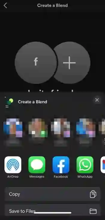 How to make a Spotify Blend step 3
