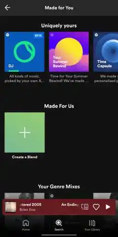 Screenshot of How to get Spotify Ai DJ from search bar step 2