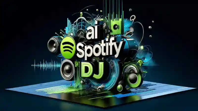 How to use and get Spotify AI DJ feature image with unique graphics and title