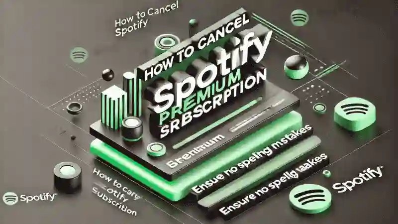 How to cancel Spotify Premium Subscription featured image with unique graphics and title