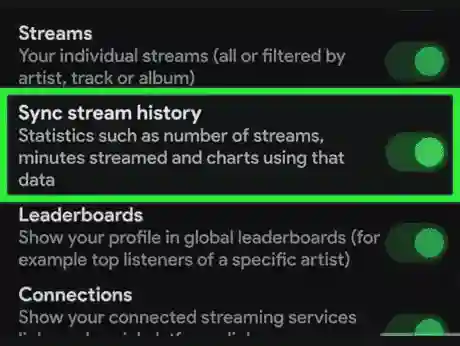 Screenshot of how to check listening time on Spotify using Spotistats step 5