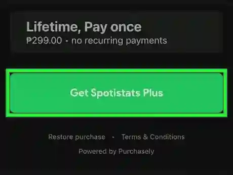 Screenshot of how to check listening time on Spotify using Spotistats step 6