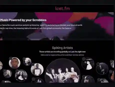 screenshot of how to see how much listening time on spotify using Last.FM step 1